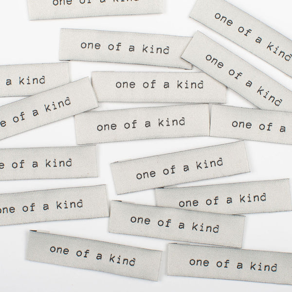 “ONE OF A KIND” Woven Labels (Pack of 10)