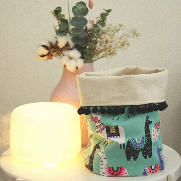 DIY Pompom Fabric Basket Sewing Workshop Singapore