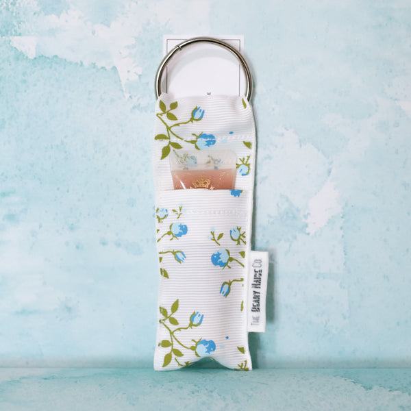 Rosette Lip Balm Holder in Frozen Blue