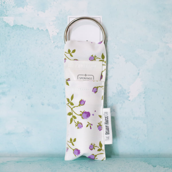 Rosette Lip Balm Holder in Purple