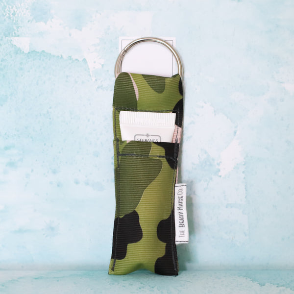 Camo Print Lip Balm Holder