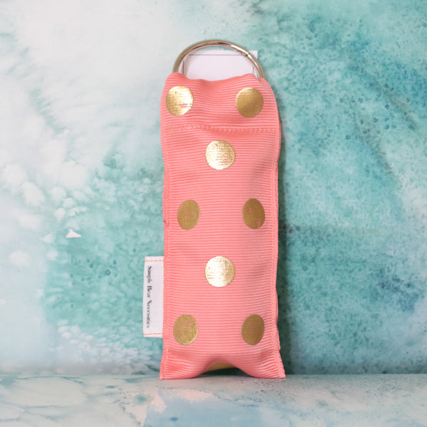 Polka Dot Lip Stick Holder in Peach