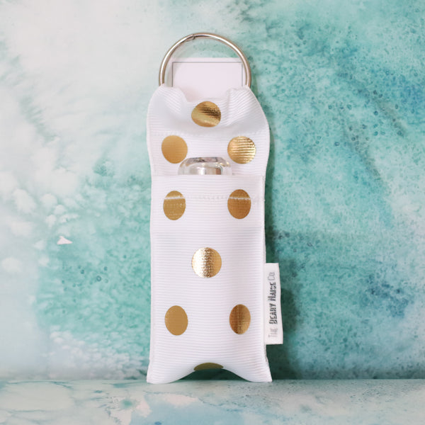 Polka Dot Lip Stick Holder in White