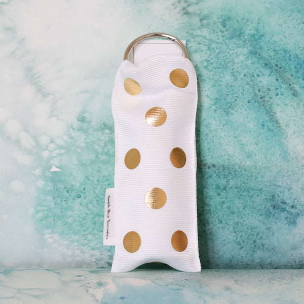 Polka Dot Lip Stick Holder in White