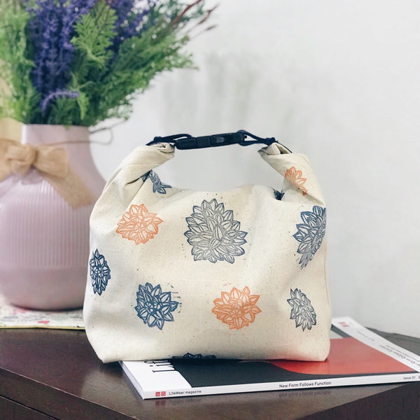 Papa Bear (Level 2) Linocut + Sew "Dumpling Lunch Bag"