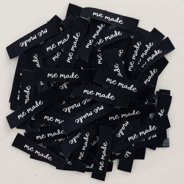 “ME MADE” Woven Clothing Labels (Pack of 8)