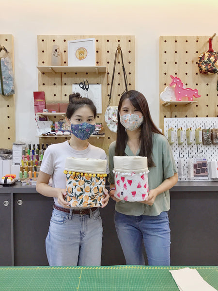 Baby Bear (Level 1) "DIY Home Decor" Pompom Fabric Basket Sewing Workshop