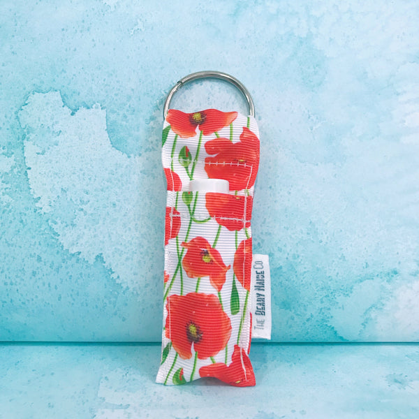 Red Poppies Lip Balm Holder