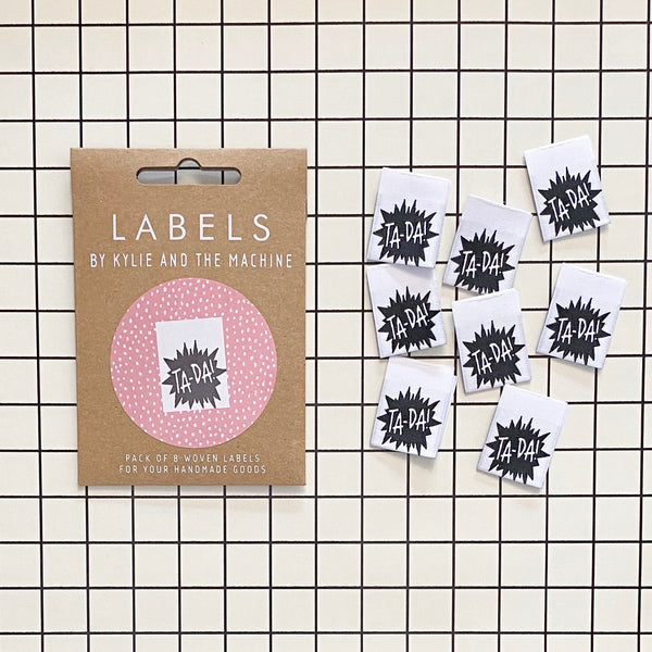 “TA-DA!” Woven Clothing Labels (Pack of 8)
