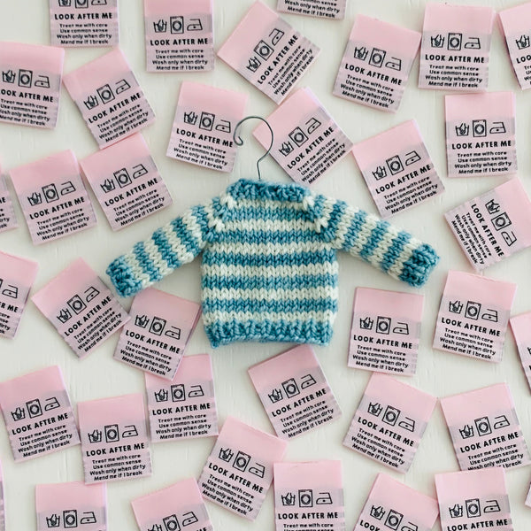 “LOOK AFTER ME” Woven Clothing Labels (Pack of 8)