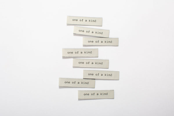 “ONE OF A KIND” Woven Labels (Pack of 10)